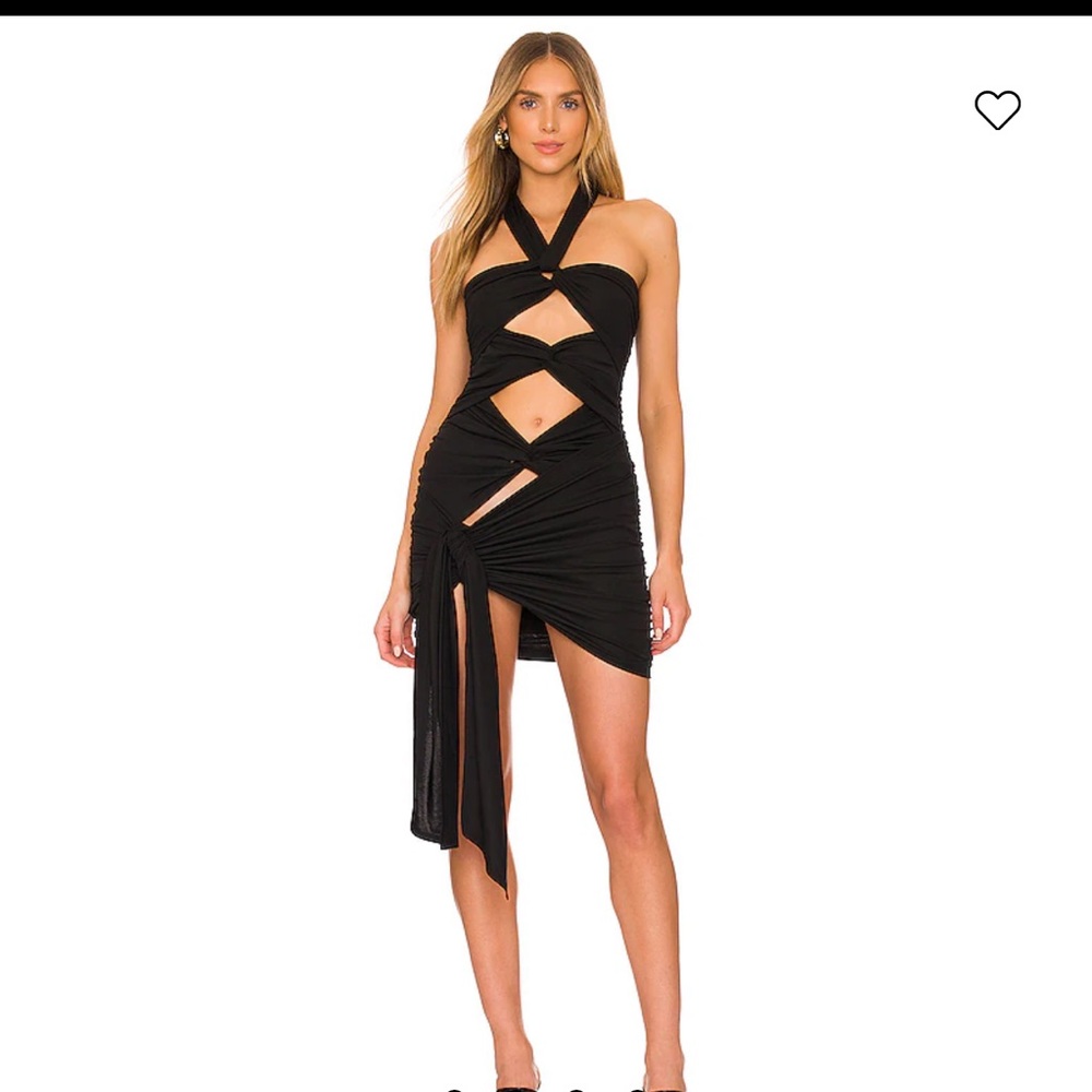 H:ours x Revolve Shannon Mini Black Cutout Dress